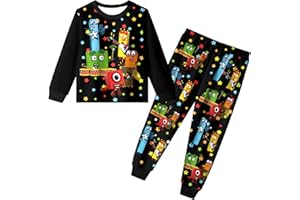 COTO Toddler Boys Cartoon Shirt and Pants Little Kids Graphic Casual Homewear Girls Child Outfit