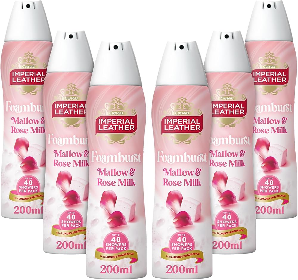 Imperial Leather Foamburst Mallow & Rose Milk Body Wash 6 x 200ml