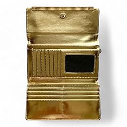 Steve Madden Women's Logobar Trifold Wristlet
