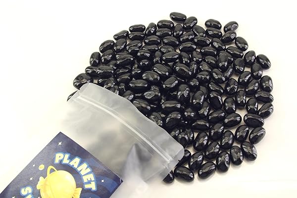 PLANET SWEETS JUMBO BLACK LICORICE JELLY BEANS CANDY -1.5 POUNDS – JELLS CHEWY GUMMY BULK SPICED CANDIES