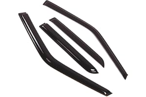TuningPros Outside Mount Window Vent Visors Rain Guards Compatible with Isuzu Isuzu Rodeo 1991-1997 | Side Window Wind Deflectors Rain Shields | Smoke Tinted, 4 Pcs Set, DGWV-240-2