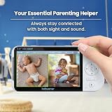 Babysense Full HD Split-Screen Baby Monitor 1 PTZ Camera Two-Way Talk Long view 9