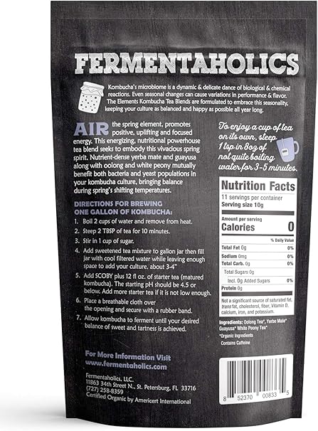 Air Kombucha Tea Blend Usda Organic Amp Kosher Loose Leaf