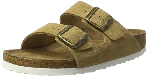 BIRKENSTOCK Unisex-Erwachsene Arizona Leder Softfootbed Pantoletten