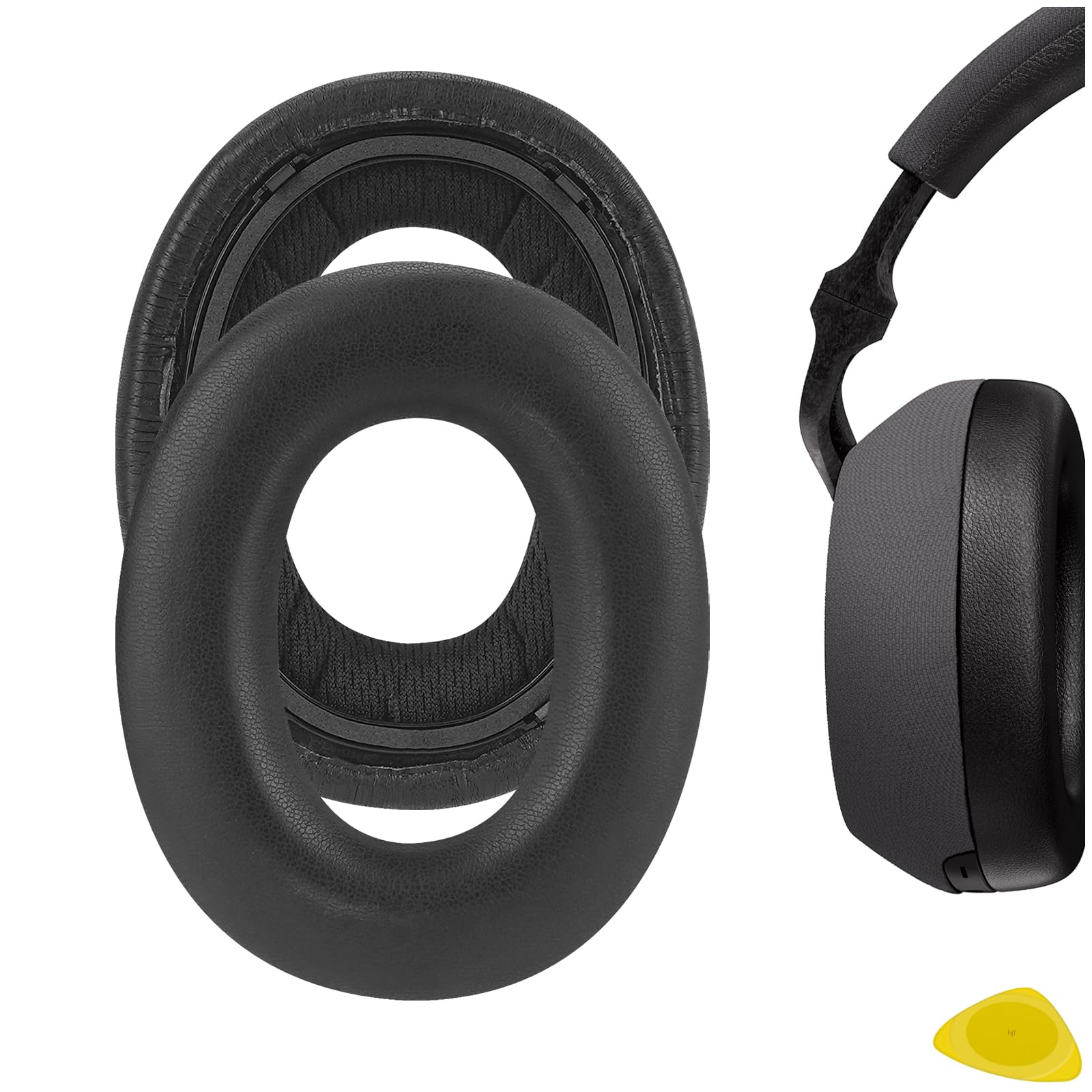 Geekria Replacement Ear Pads for Bowers & Wilkins PX7 Headphones Ear Cushions, Repair Parts (Black)