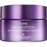 MISSHA Time Revolution Night Repair Ampoule Cream 5X 1.69 oz | K-beauty rich moisturizer with 51% Extreme Biome helps tired-looking complexion feel soft, smooth, and rested by morning.