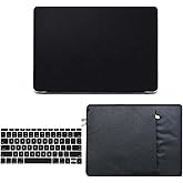 KECC Compatible with MacBook Pro 16 inch Case 2025 2024 2023 2022 2021 Release M4 M3 M2 M1 A3403 A3186 A2991 A2780 A2485 Protective Plastic Hard Shell + Keyboard Cover + Sleeve, Matte Black
