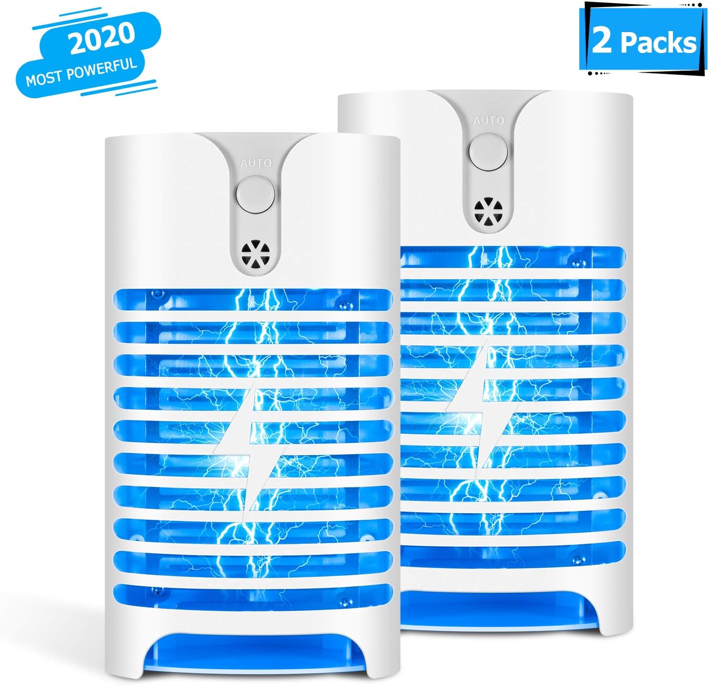 Sandman Crafts Bug Zapper,Mosquito Zapper Indoor Plug in Night Light-2 Packs