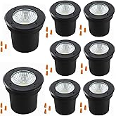 GXSTHY Outdoor Landscape Lights,5W 500lm,High Voltage 110V 120V Ground Lights,IP65 Waterproof LED Well Light,3CCT Selectable 