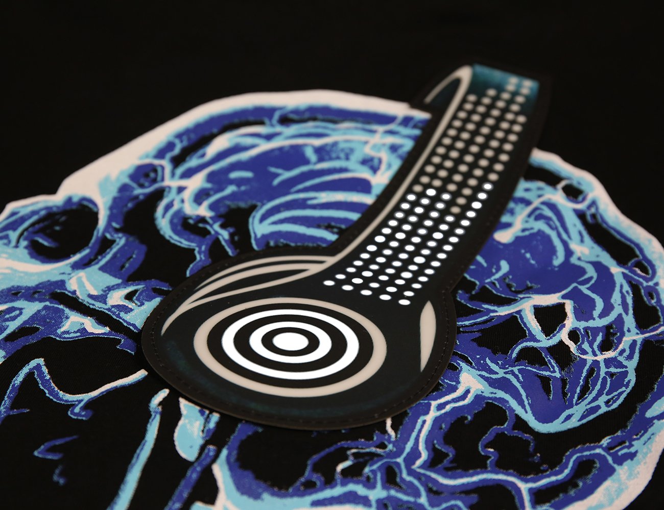 LED T Shirt Sound Activated Funny Shirts Light Up Equalizer Animation Clothes Fancy Dress for Party Hiphop Halloween Concert Cosplay Birthday Gift with Headphone Skull Design, Bonus Glow Bracelet