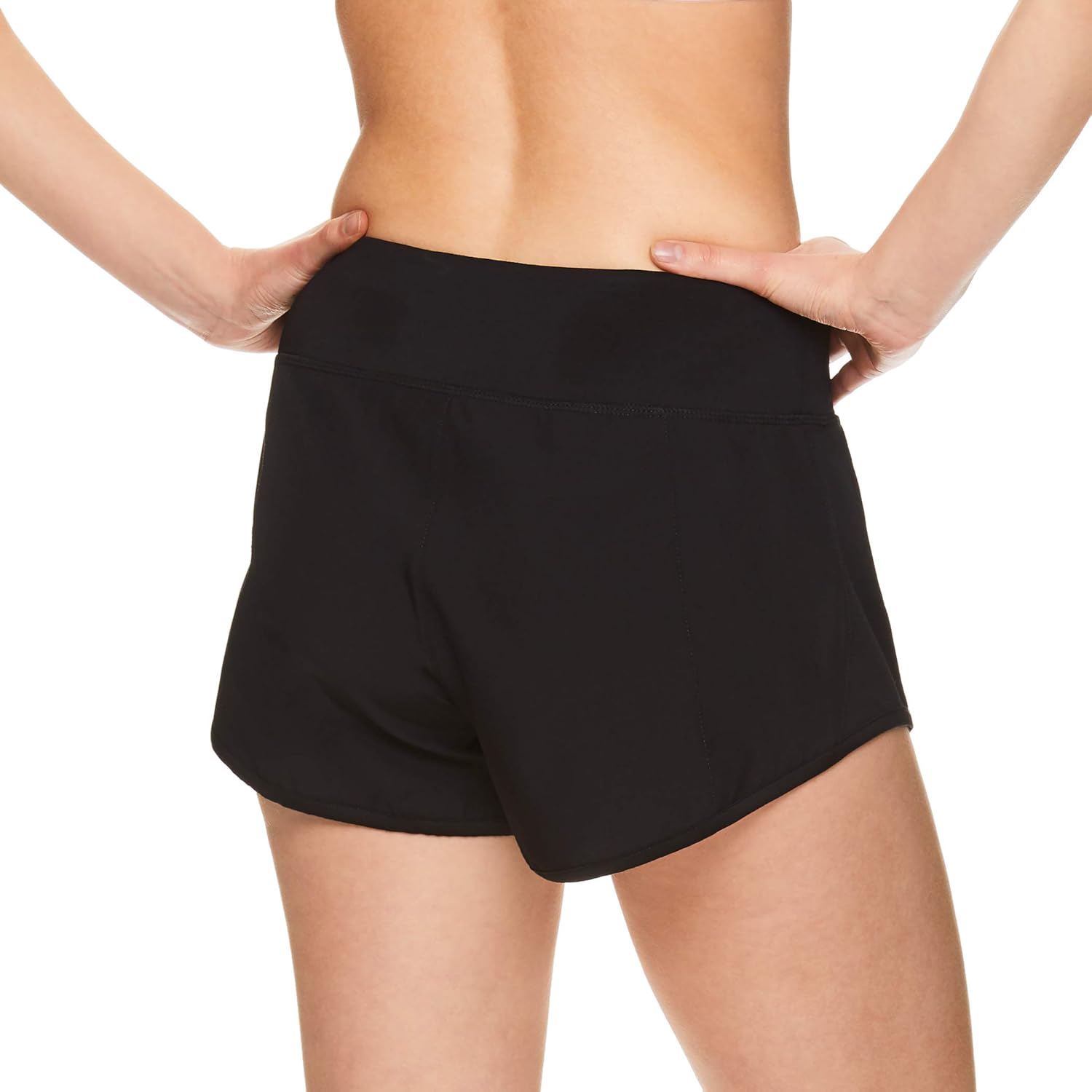 Reebok Women's Running Shorts, Relaxed Fit and Mid-Rise Waist Training Shorts w/ Liner - 3 1/4 Inch Inseam : Clothing