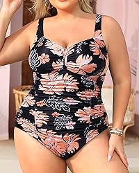 Daci Women Plus Size One Piece Swimsuits - Tummy