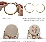 TOKERD 2 Pcs 12 Inch Embroidery Hoops Large Bamboo Cross Stitch Rings 30cm view 2