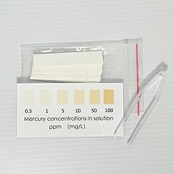 Mercury Concentration Test Strips in Water and