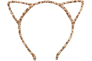 Bonnie Z. Leonardo Furry Cat Ears Headband Golden Leopard