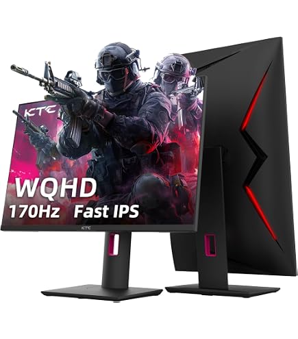 Amazon.com: KTC Gaming Monitor 27 inch 180hz 1ms | Fast IPS Screen