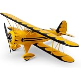 E-flite RC Airplane UMX WACO Yellow BNF Basic Transmitter Battery and Charger Not Included with AS3X &amp; Safe EFLU53550Y