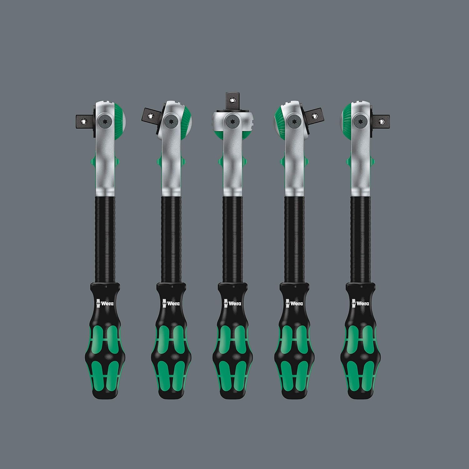 Wera Kraftform Kompakt Multi-function Zyklop Speed Ratchet, Socket & Bit Set, 1/4", 26pc, 05051045001, Green - Image 5