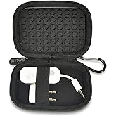 Wireless Bluetooth Adapter Case Compact Protective Storage for AirFly SE/Pro 2/Pro for Avantree Relay Premium Airplane Transmitter Receiver Travel & Home Organizer Pouch, Black (Box Only)