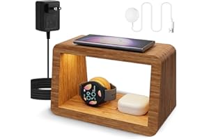 OTESS ²⁰²⁴Wireless Charger Station for iPhone|Samsung, Fast Charging Station with LED Light for Samsung|Android Phone, Wireless Phone Charger Station Only for Samsung Watch, Gifts for Men Women