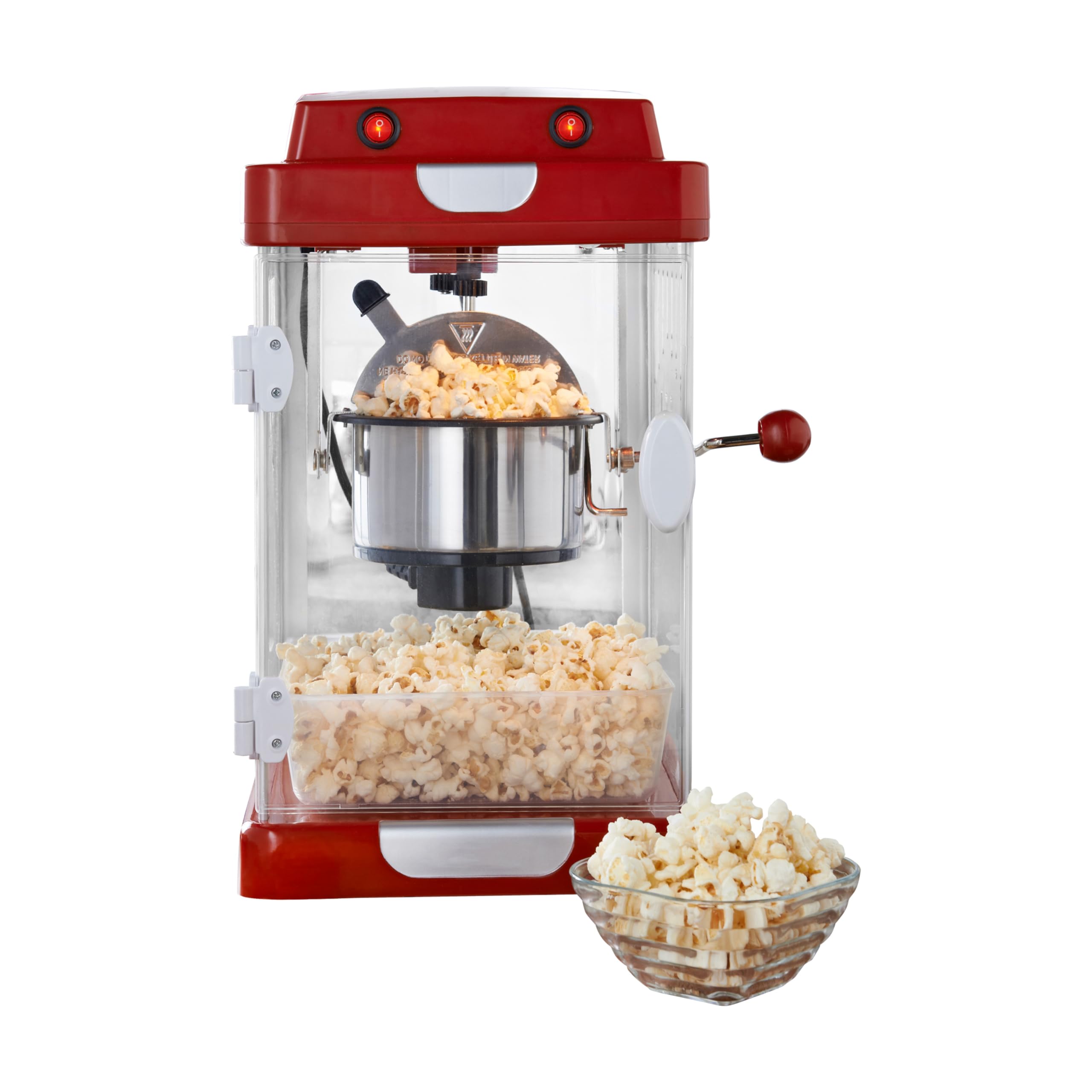 Global Gizmos Giant Cinema Style Popcorn Maker / Extra Large Capacity / Movie Nights, Sleepovers, Kids Parties