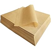 500 PCS 8x8 Inch Precut Parchment Paper Squares for Baking Cookies, Unbleached Nonstick Wax Paper Sheets for Separating Beef Patties, Freezing Hamburgers.