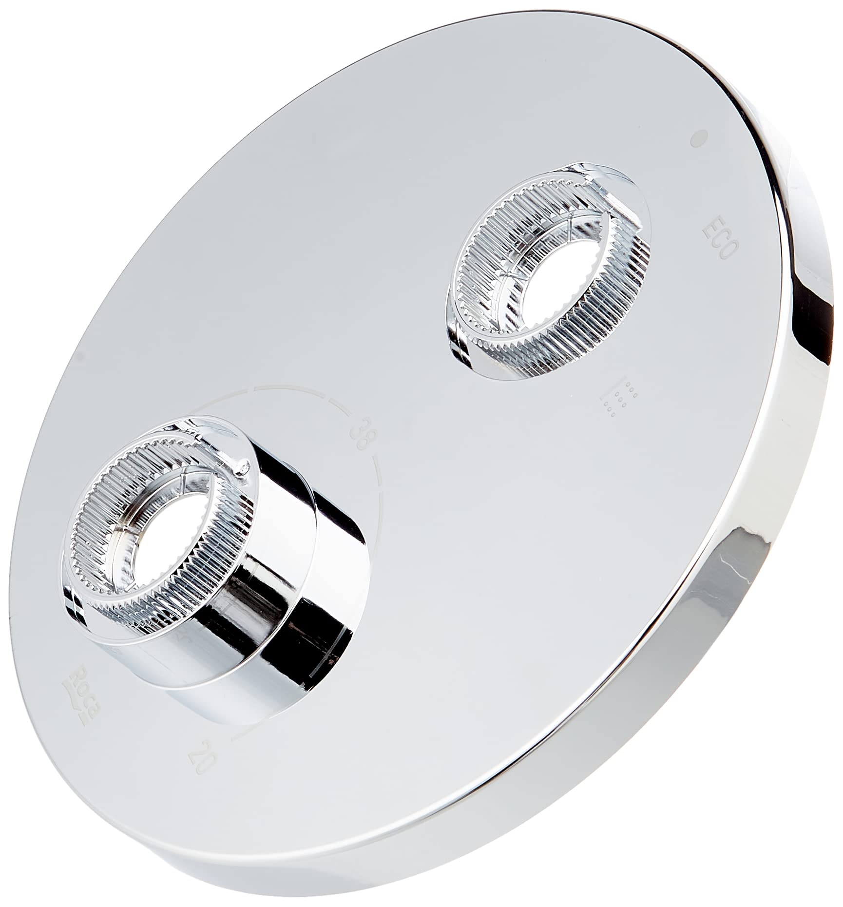 Roca-Box Square Thermostatic Shower Kit, 16 x 2 x 16 cm, Metallic Colour (Reference: AG0132900R)