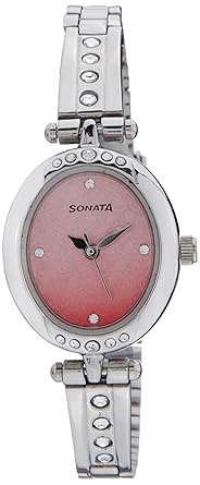 Sitara Analog Pink Dial Women's Watch -NK8118SM01