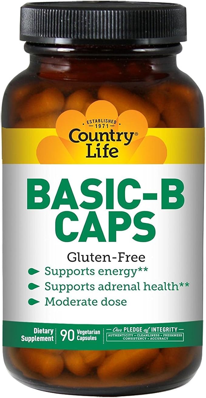 COUNTRY LIFE Vitamins Basic B, 90 VCAP Health & Personal Care