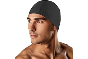 Kinwor Swim Cap for Men Women Adult, High Stretch Fabric Swim Cap, Swimming Caps Non-Waterproof