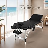 tectake 3-Zone Massage Table Aluminium Frame Foldable 230 kg Load 212x108 cm view 9