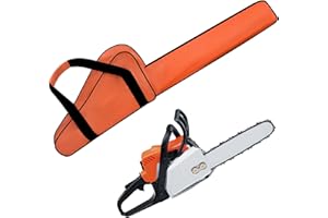 zimois Chainsaw Case Carrying Bag for Husqvarna Stihl，Chainsaw Storage Bag for a 12"/14"/16" Bar Waterproof Oxford Chain Saw Storage Bags, Orange