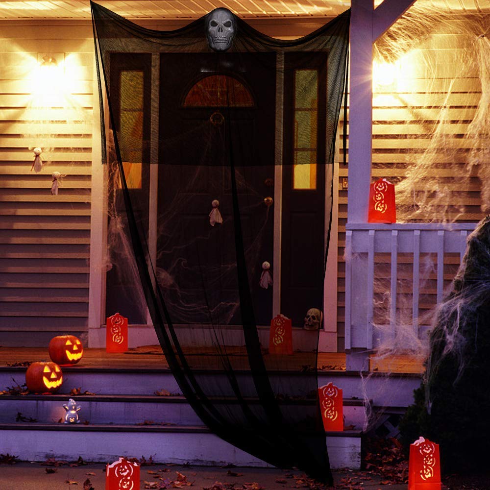 Halloween Props, Ghost Decorations Black Creepy Cloth ...