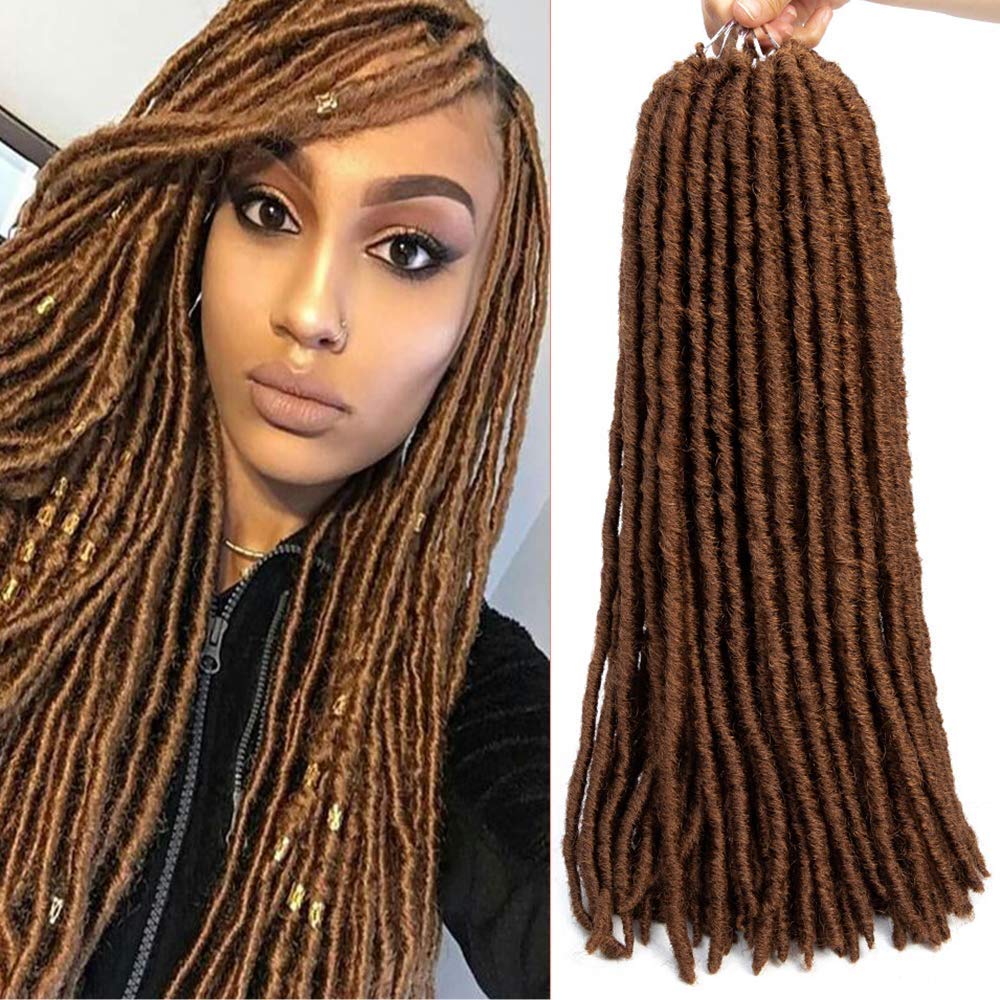 Buy Mobok 18 6 Packs 30 Crochet Goddess Locs Braids Natural