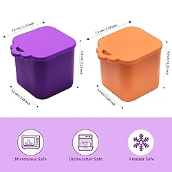 MUUPEG 2PCS Dips Containers Fits Most Bento Lunch