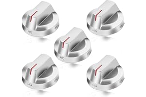 PANDEELS DG94-03500A/Z Stove Knobs Replacement Fits for Samsung NE63T8311SS/AA NE63T8111SS/AA - Replaces DG94-03500U DG94-03500V DG94-04167 DG94-03500A DG94-03500W (Pack of 5)