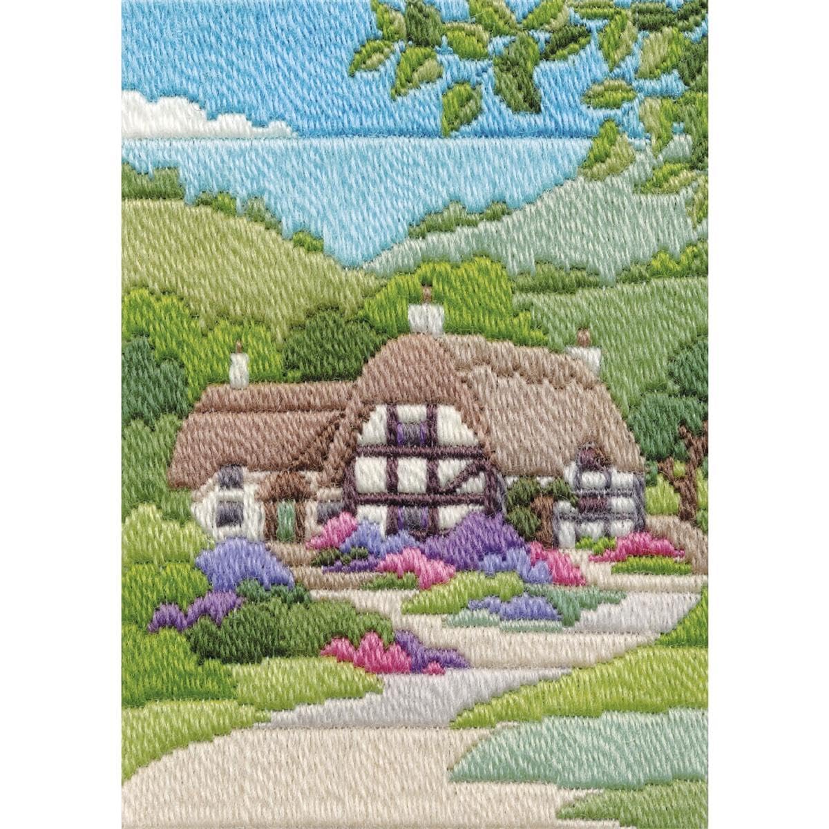 Derwentwater Designs Cottages Summer Long Stitch Kit