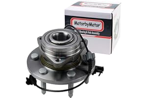 MotorbyMotor 515096 Front Wheel Bearing and Hub Assembly 4WD with ABS 6 Lug for Chevy Silverado 1500 Tahoe Suburban Avalanche, GMC Sierra 1500 Yukon XL, Cadillac Escalade ESV EXT Hub Bearing 4x4