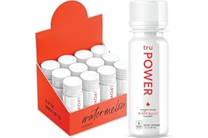 Tru Power Shot, Pre Workout Extra Strength Energy Shots with BCAAs, Watermelon Flavored Wellness Shots, Natural Caffeine, Kosher, Gluten Free, Vegan, Low Calories, Zero Sugar, 2oz (Pack of 12)