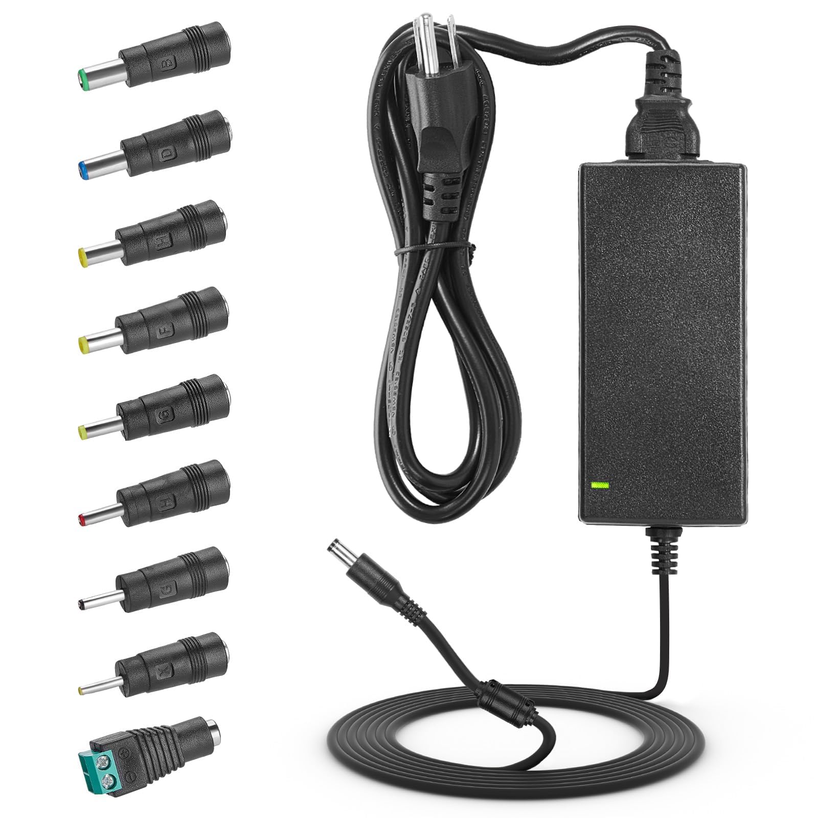 Photo 1 of 48V 1.25A 60W Power Supply Adapter Compatible with Netgear ProSafe GS108PE GS108PE-100NAS Pro Safe GS108 PE GS108PEv3 GS108PE-300NAS Gigabit PoE Switch WS-PS-48V60W 48VDC 1.25A 60W Power Supply.