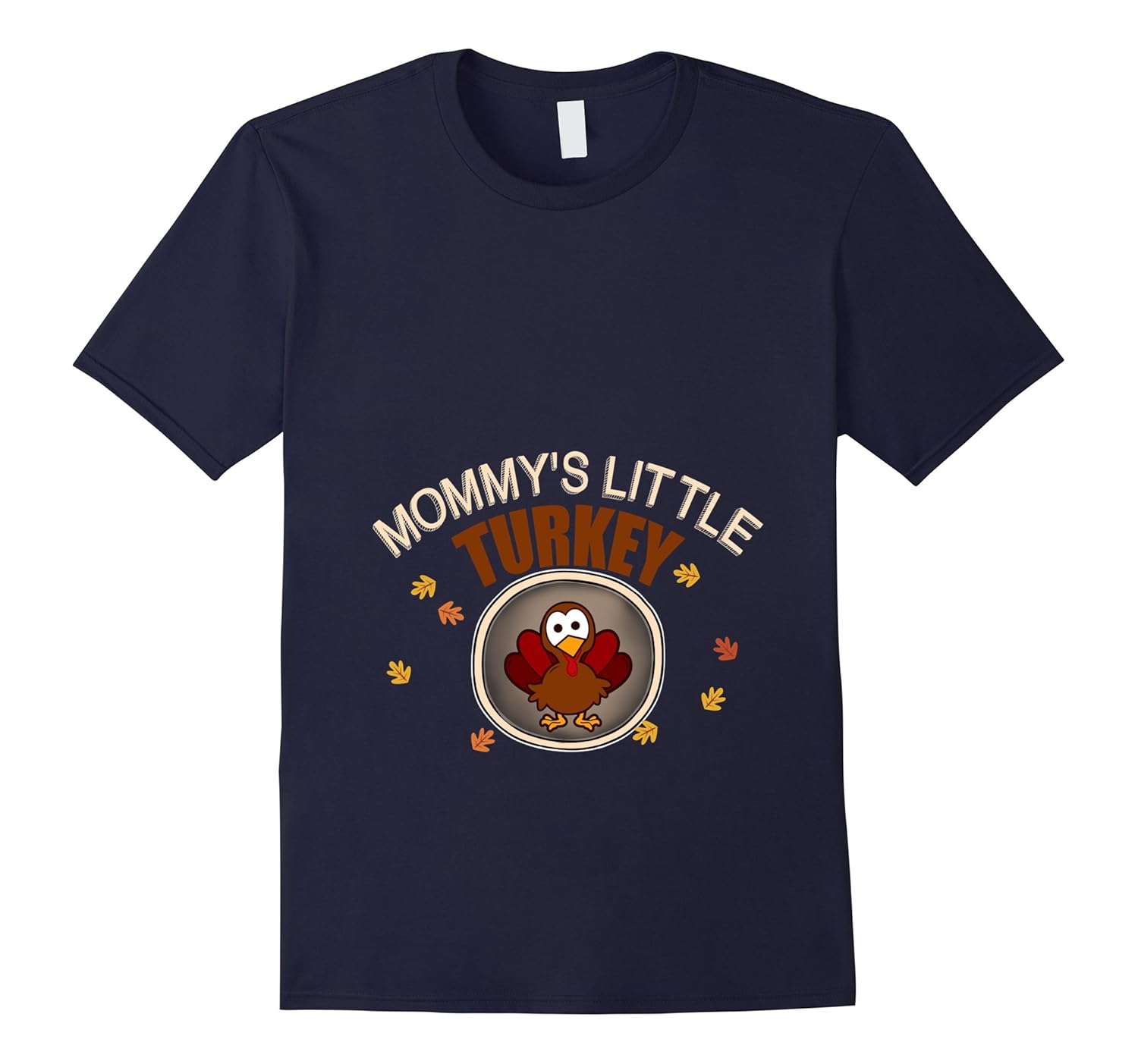 Mommy's Little Turkey Pregnancy Shirt Thanksgiving T-Shirt-ANZ