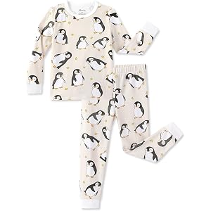 PATPAT Baby & Toddler Pajamas with Organic Cotton, 2-piece PJs for Girl Boy | Organic Cotton, Soft, Breathable Comfort, Gentl