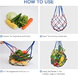 Geichan Chicken Cabbage Feeder Net Bag w/ Hook for Hens Ducks Geese - 2pcs view 3