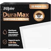 Inspire Extra Large Super Absorbent Disposable Bed Pads for Incontinence Ultra Thick and Absorbent Bed Pads Disposable Adult | Puppy Pads | Pee Pads for Adults (Duramax 36" x 36")