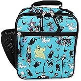 Disney Nightmare Before Christmas Boys Girls Soft Insulated School Lunch Box (One Size, Teal)