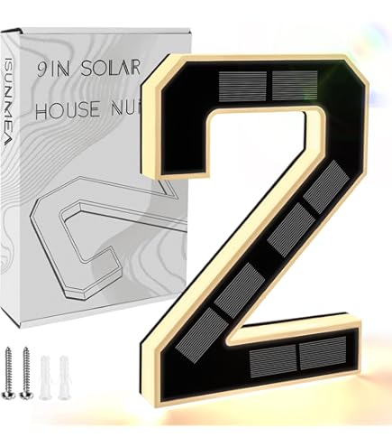 Amazon.com: ISUNMEA 6.7 Inch Solar Lighted House Numbers for