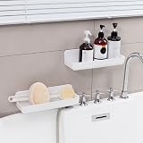 Ettori Shower Caddy 2 Pack Wall Mounted No Drilling Self Adhesive White view 2