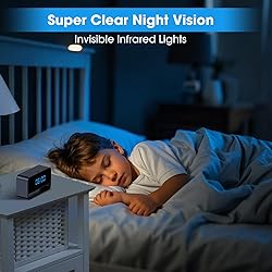 FHD 1080P Clock Camera - WiFi Wireless Camera for