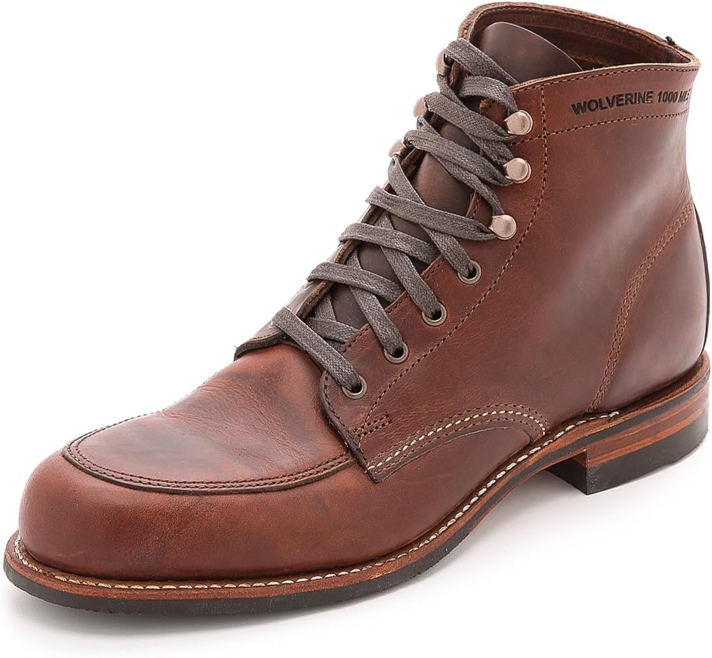Wolverine 1000 Mile Men's Courtland 1000 Mile Boots, Brown, 8 D(M) US