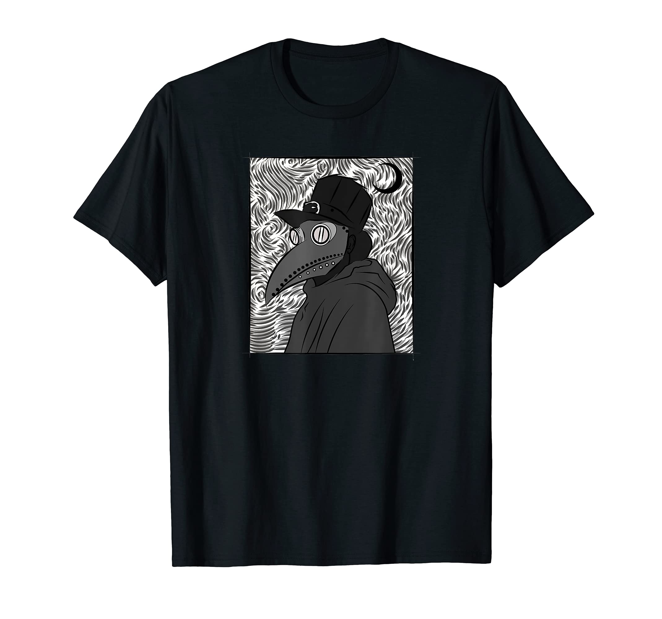 Plague doctor mask - Grunge Gothic Moon Occult gogh style T-Shirt